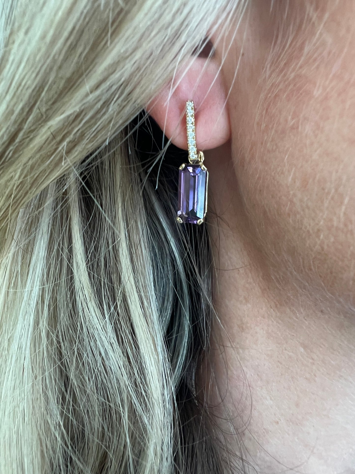 Amethyst earrings