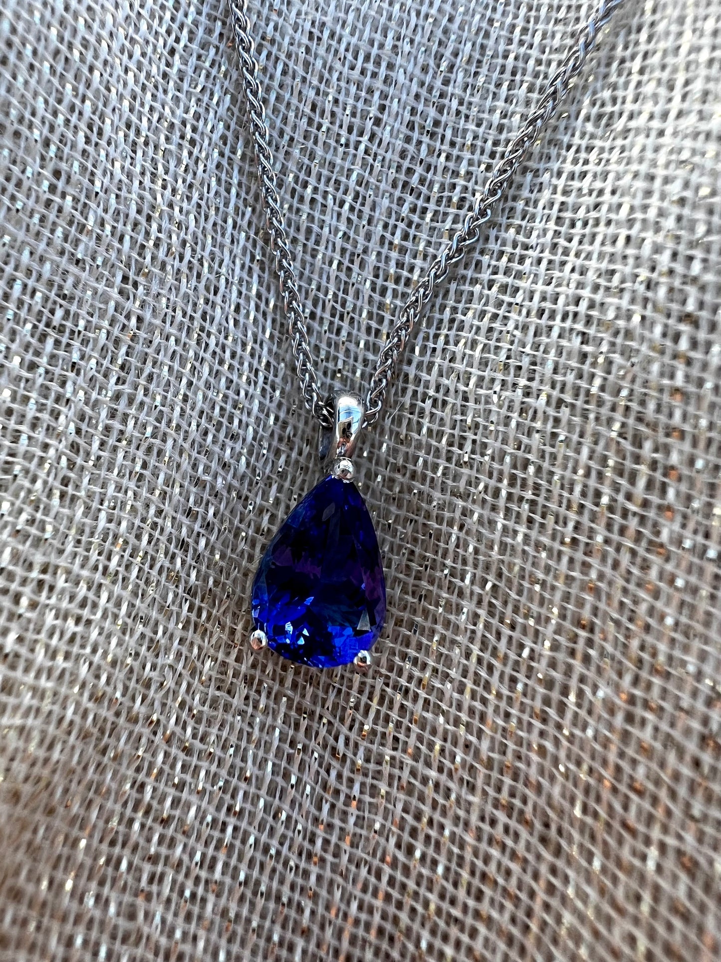 Tanzanite Pear Pendant