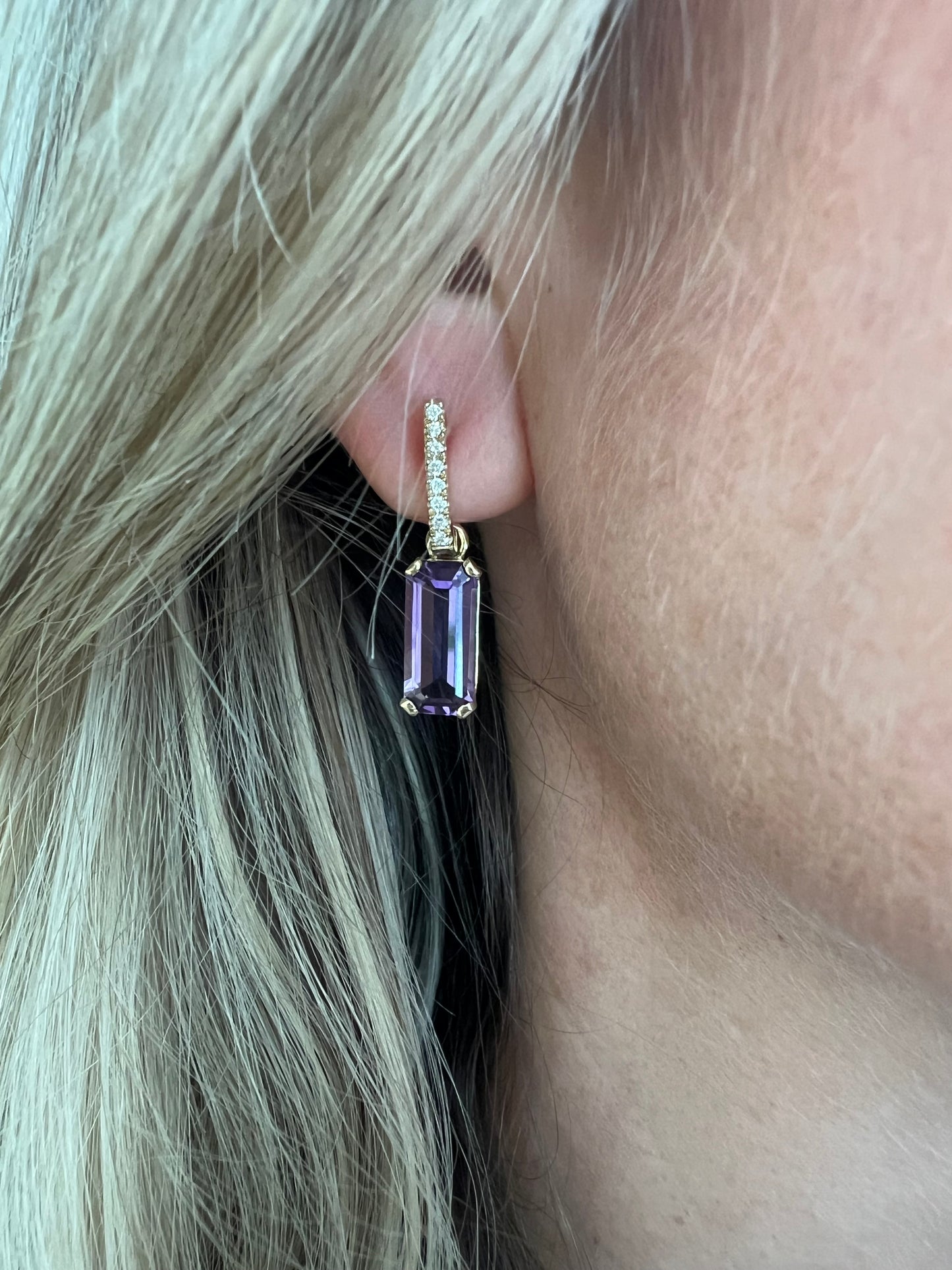 Amethyst earrings