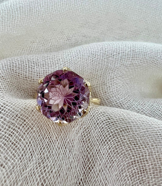 Amethyst Protea ring