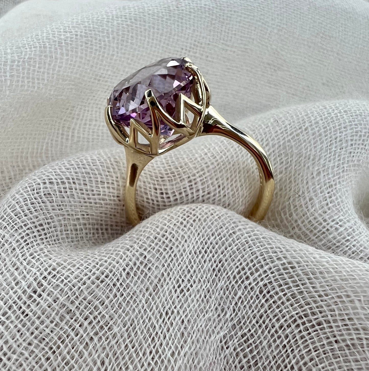 Amethyst Protea ring