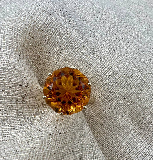 Mandarin Citrine ring