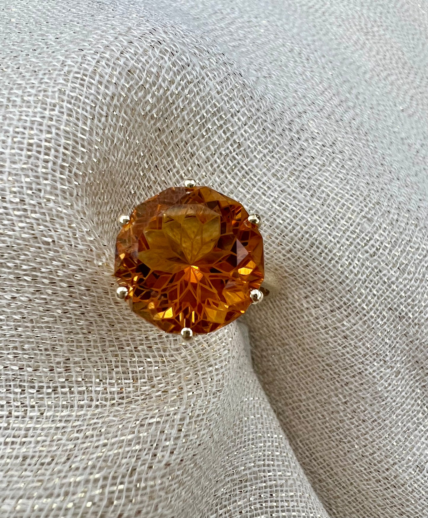 Mandarin Citrine ring