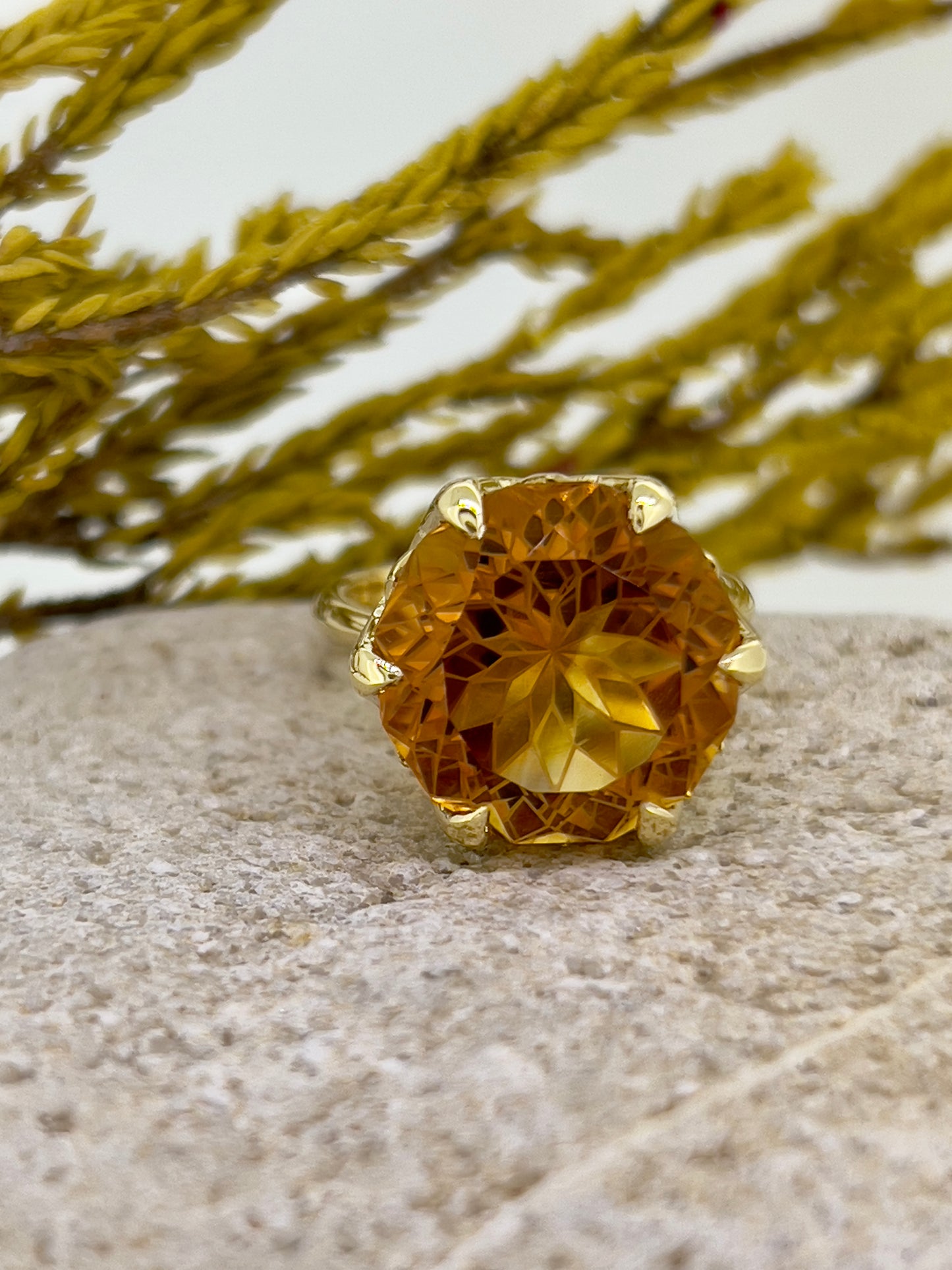 Mandarin Citrine ring