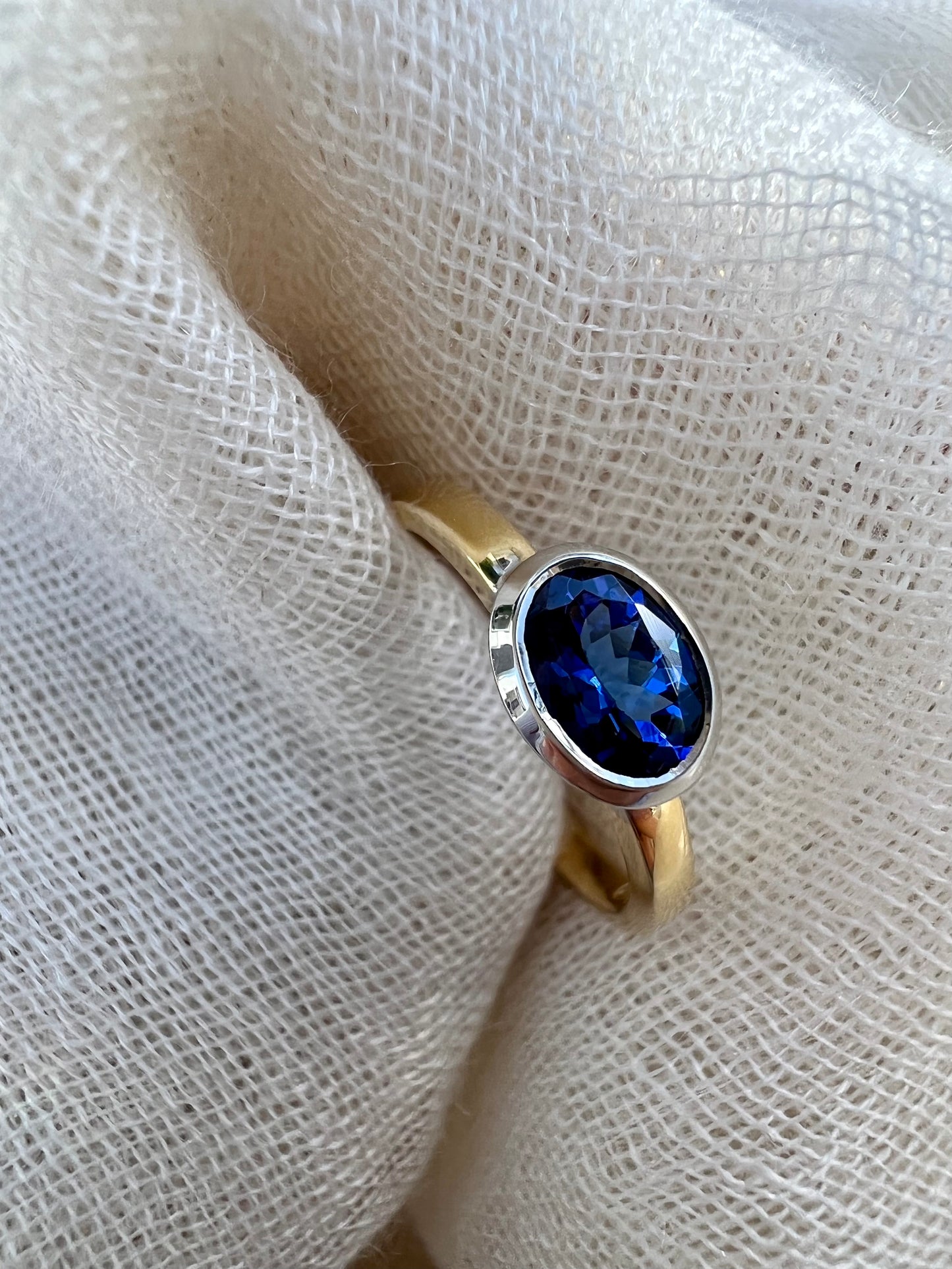 Tanzanite oval ring.