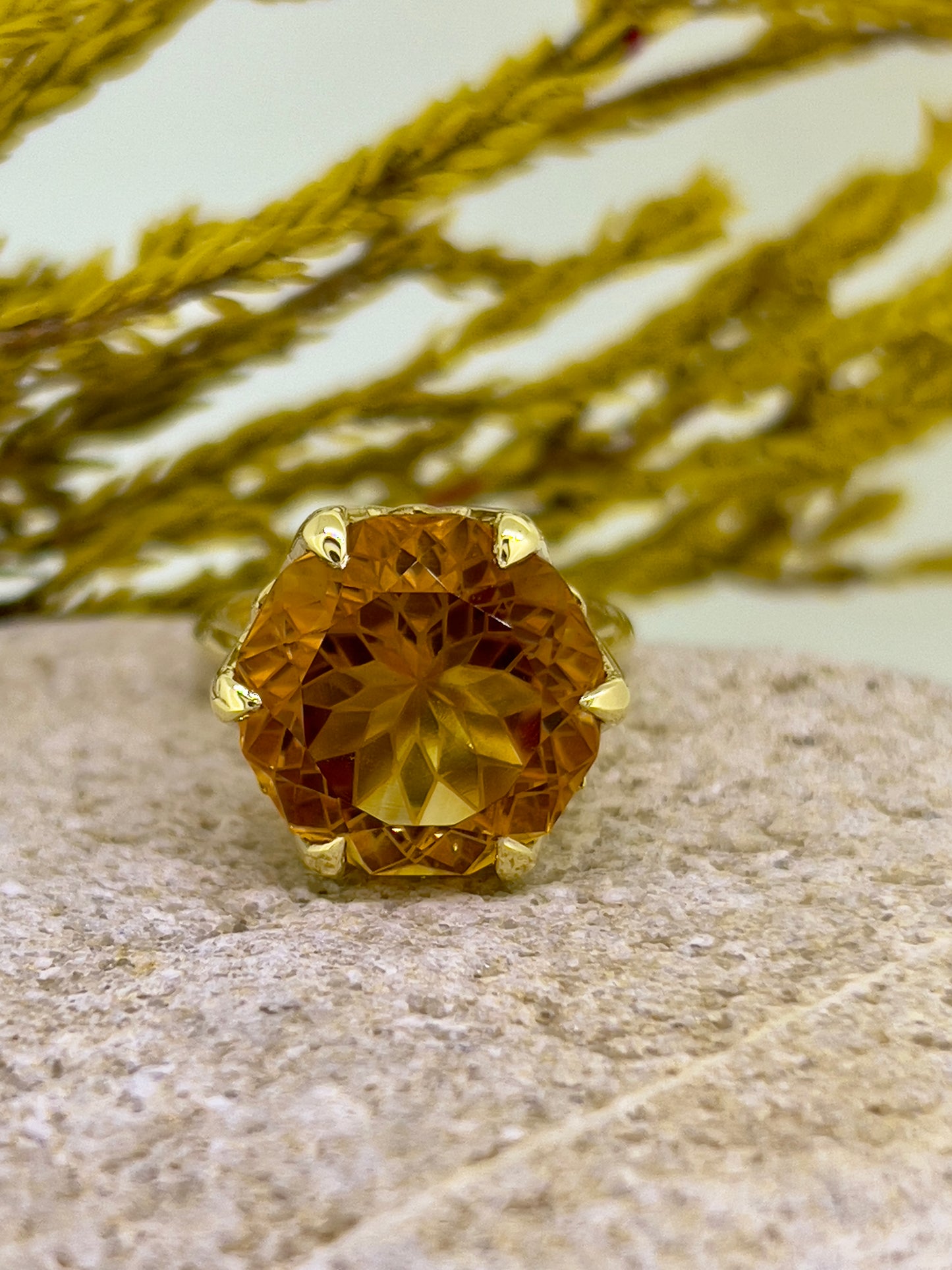 Mandarin Citrine ring