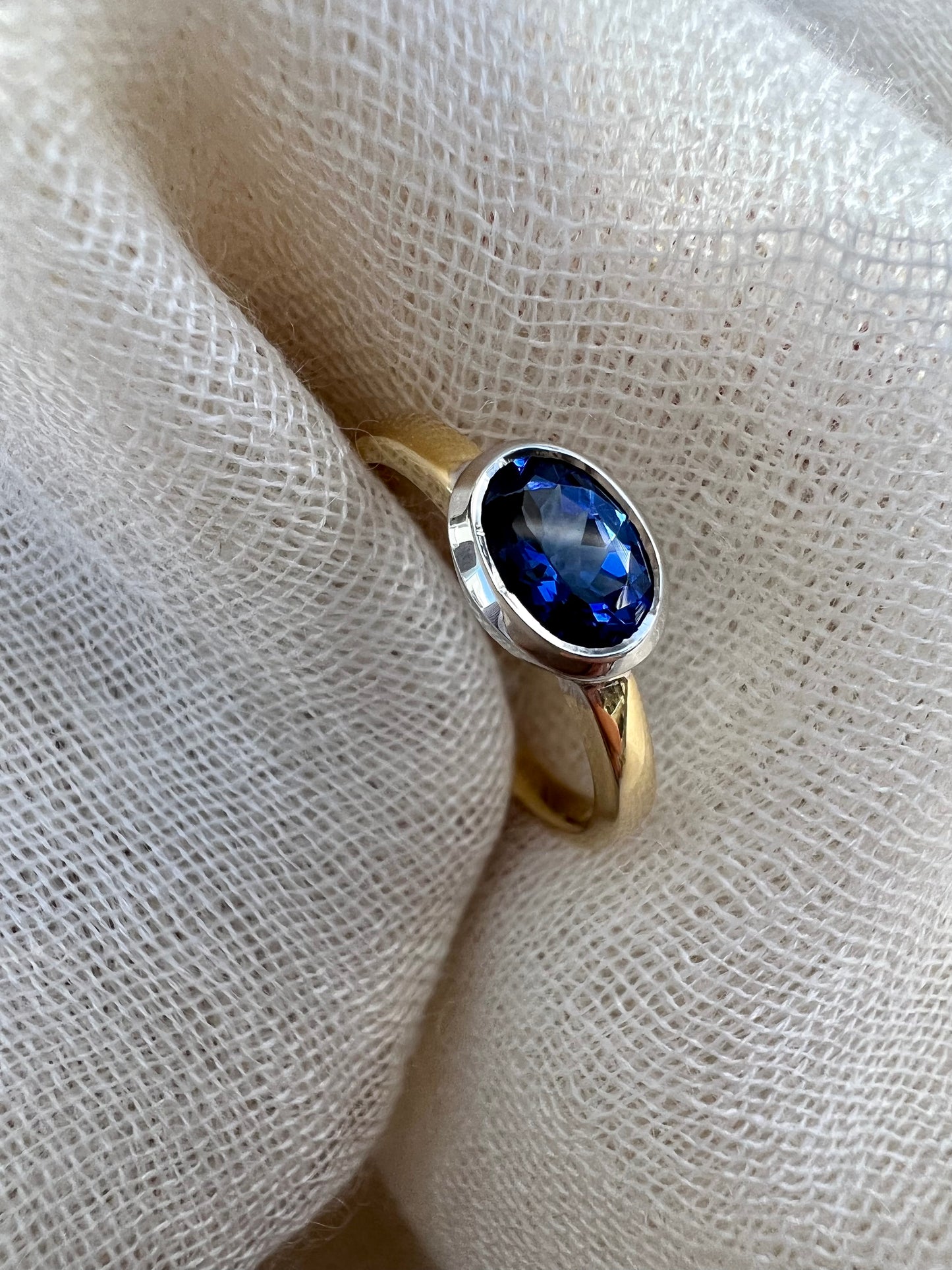 Tanzanite oval ring.