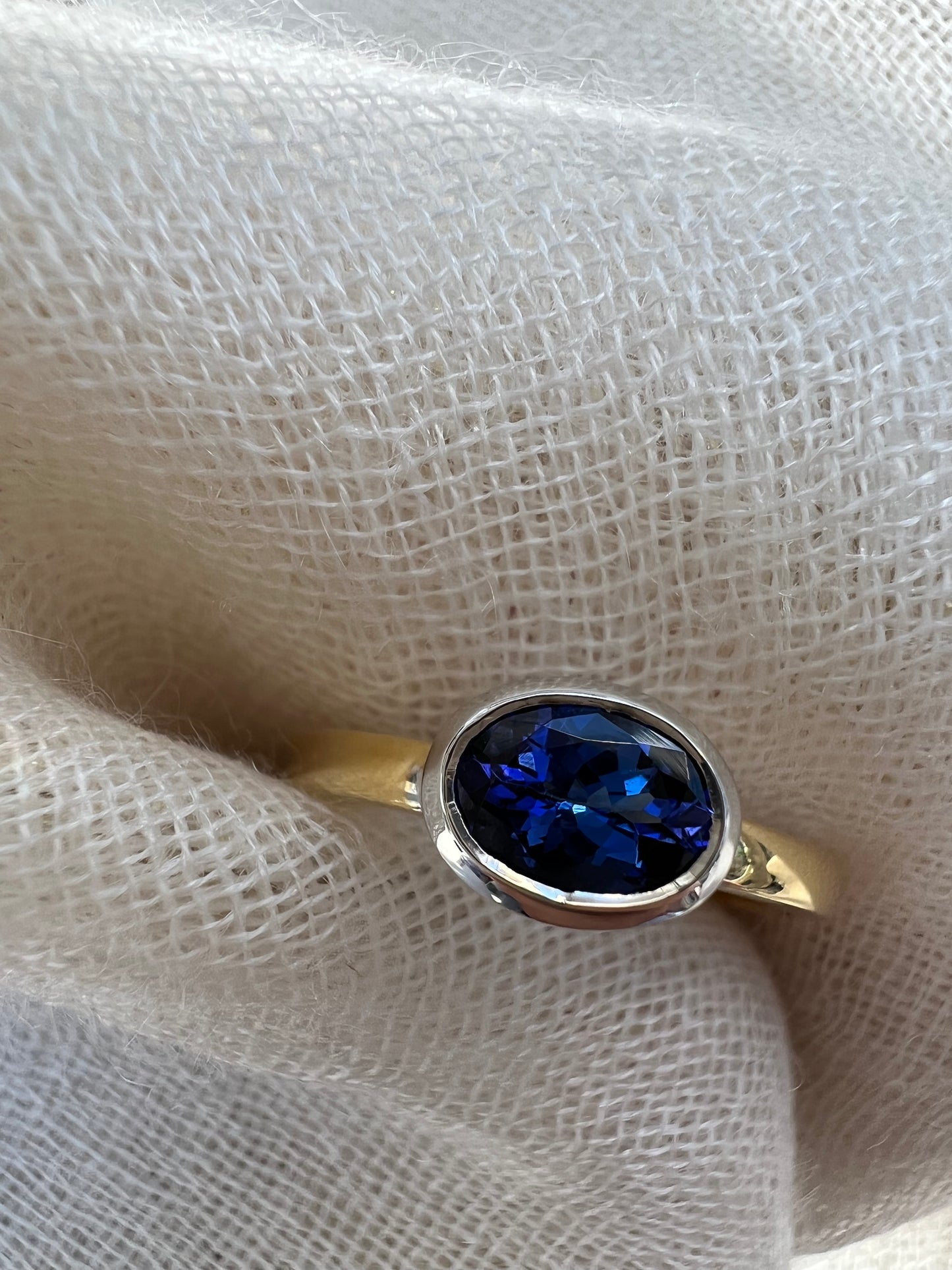 Tanzanite oval ring.