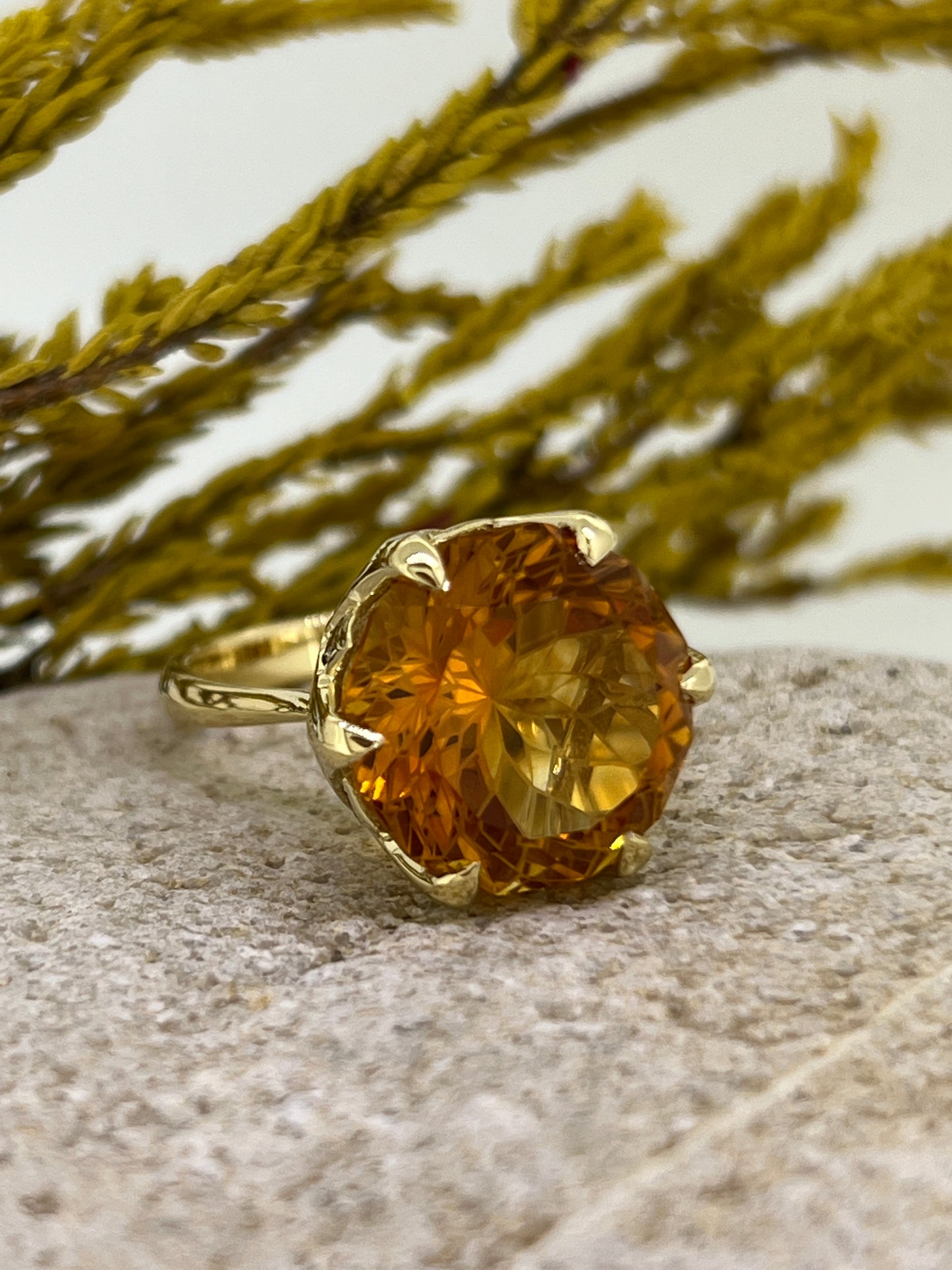 Mandarin Citrine ring