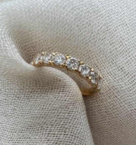 1ct half eternity band