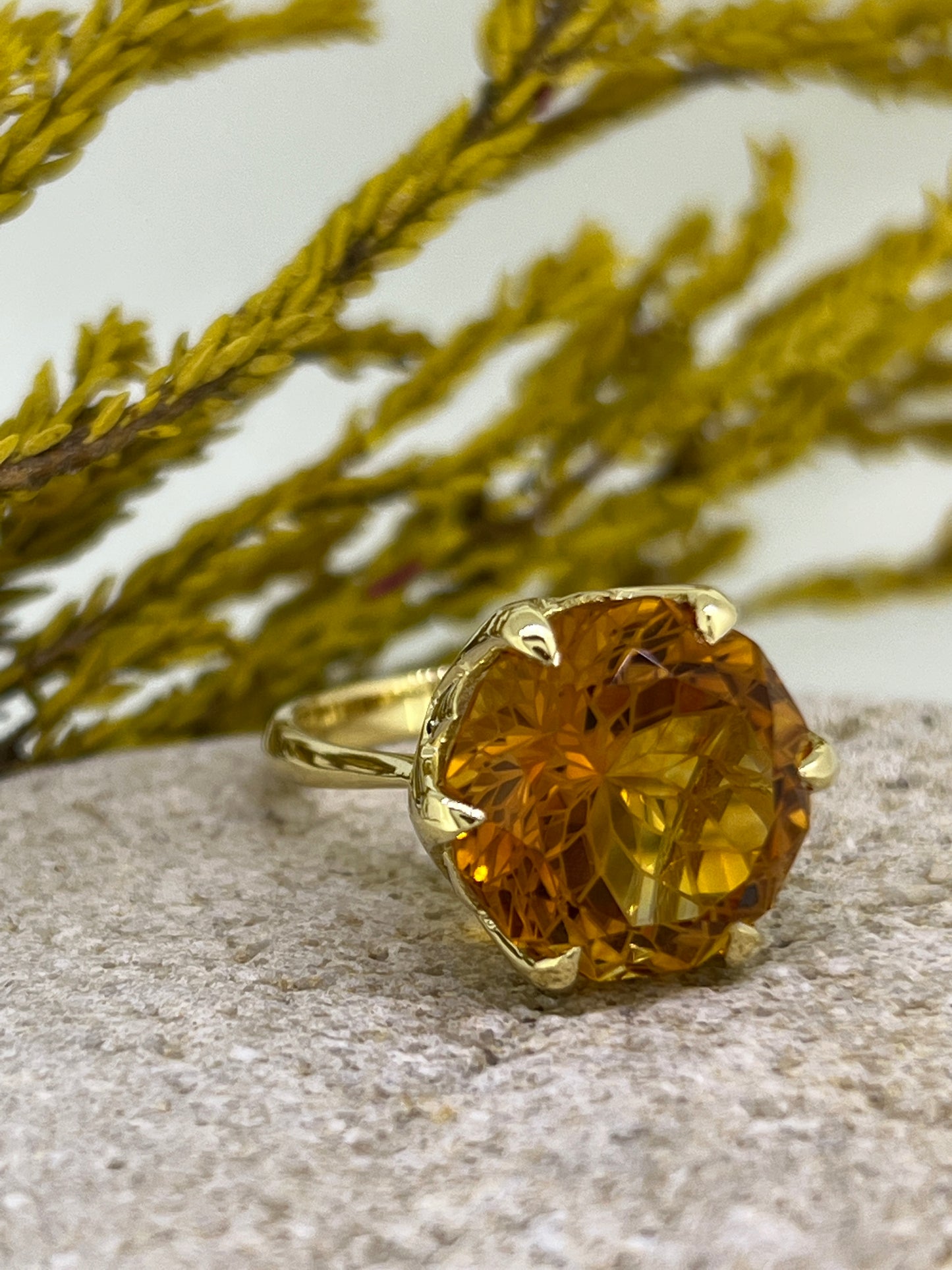 Mandarin Citrine ring