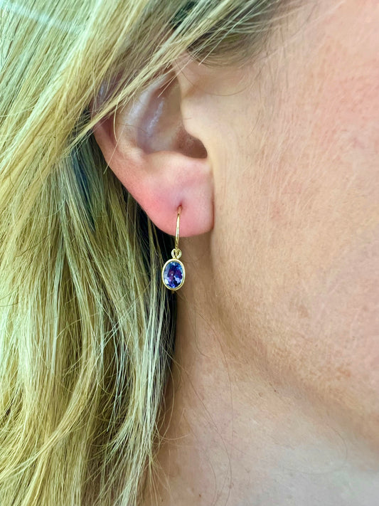 Tanzanite earrings