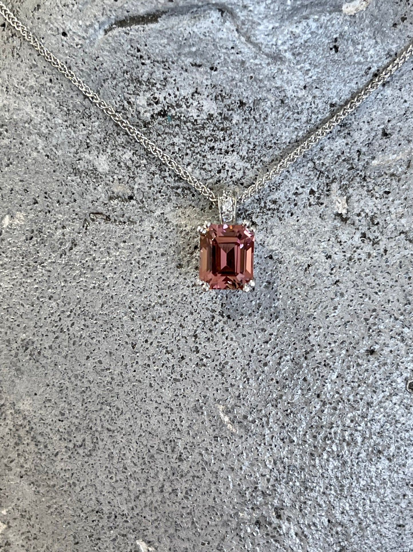 Pink Tourmaline pendant