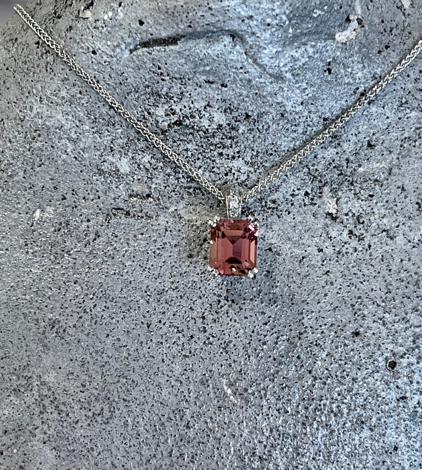 Pink Tourmaline pendant