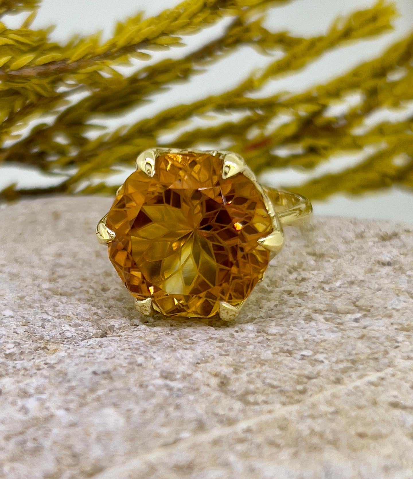 Mandarin Citrine ring