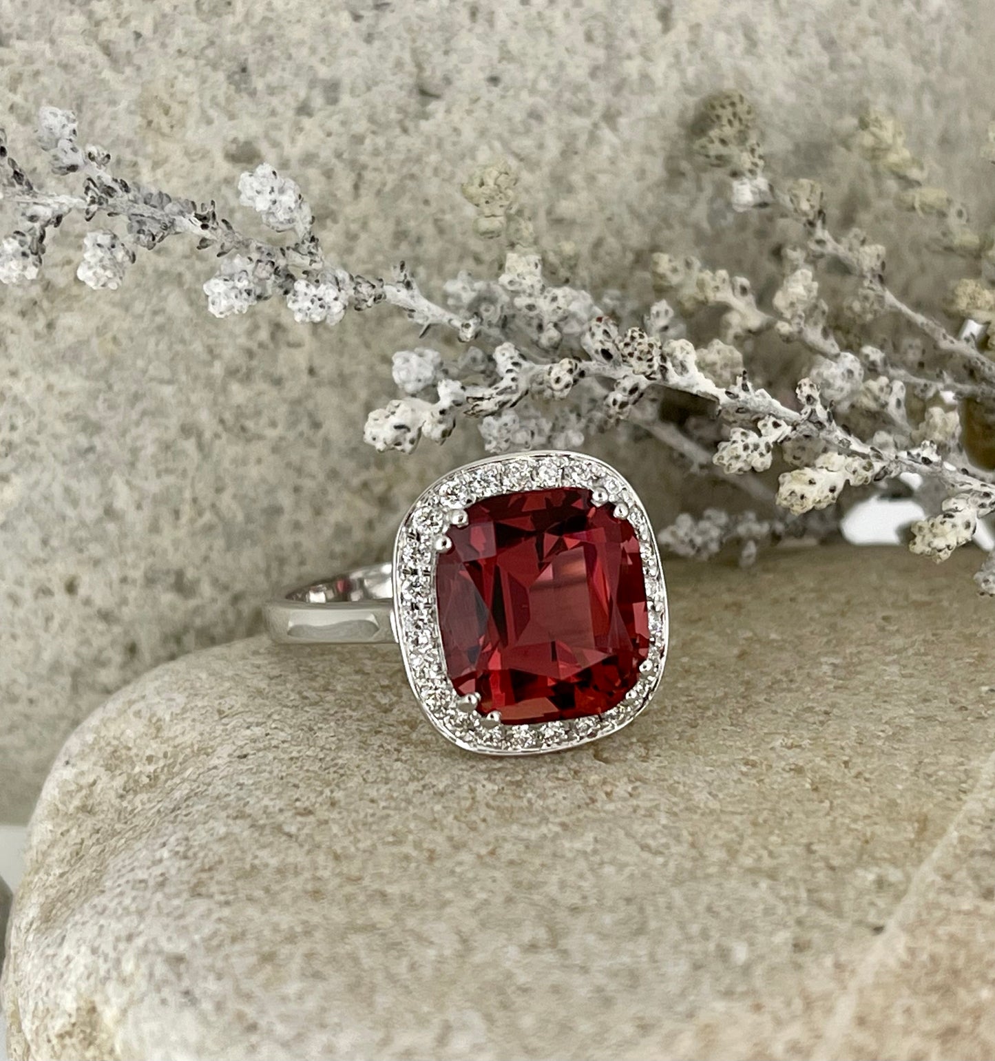 Rubellite Tourmaline ring