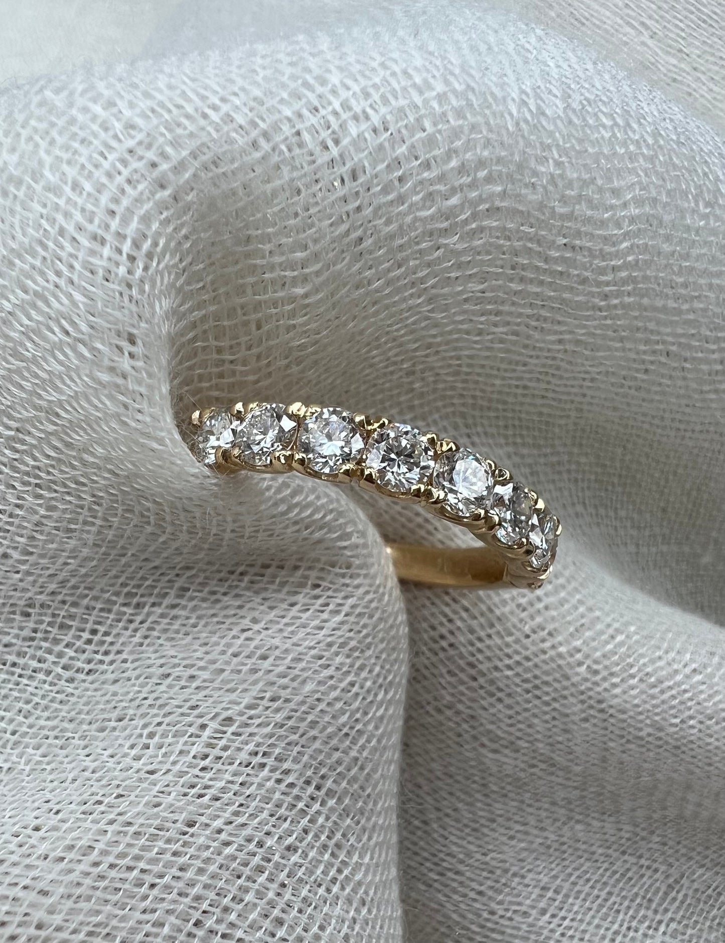 1ct half eternity band