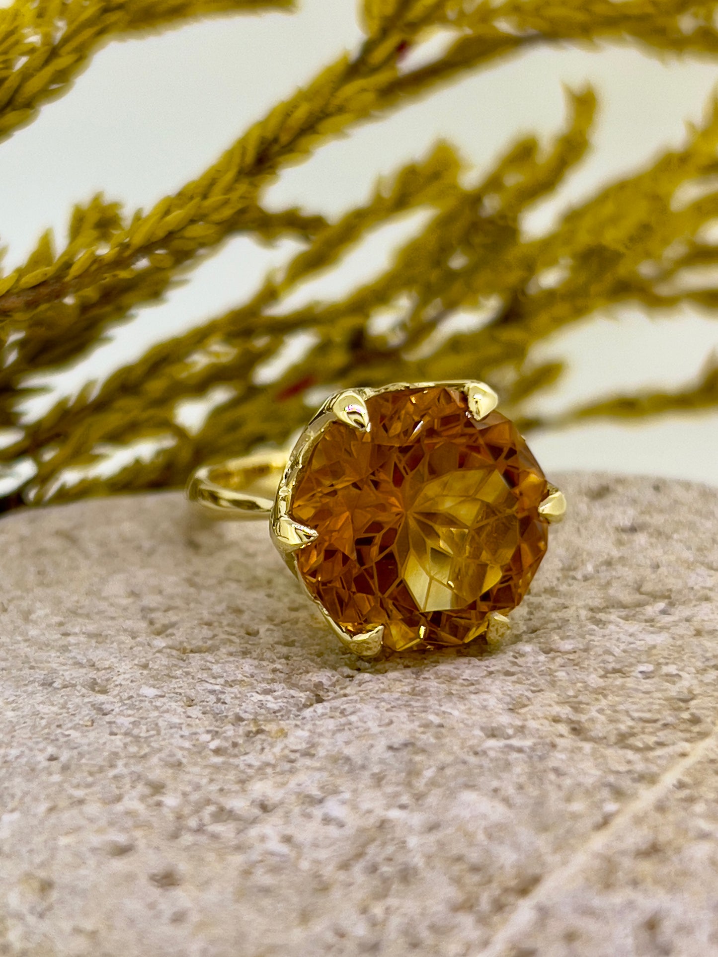 Mandarin Citrine ring